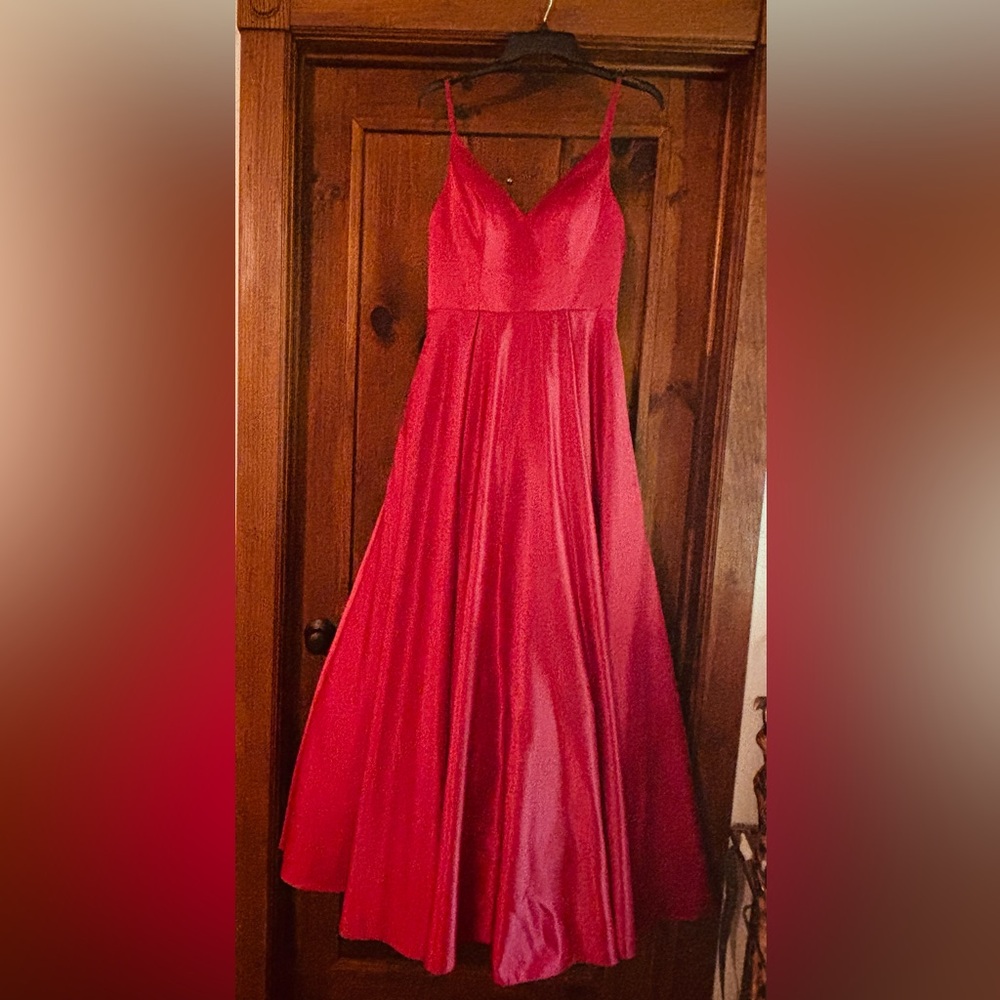 Elegant Red Evening Gown